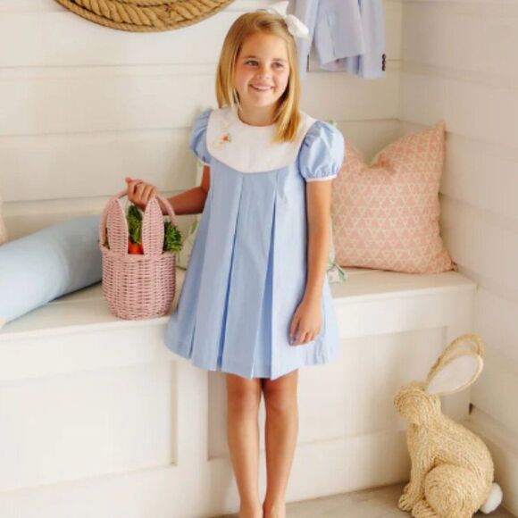 The Beaufort Bonnet Company TBBC Blue Bunny Phipps Frock Size 3T - Picture 1 of 6